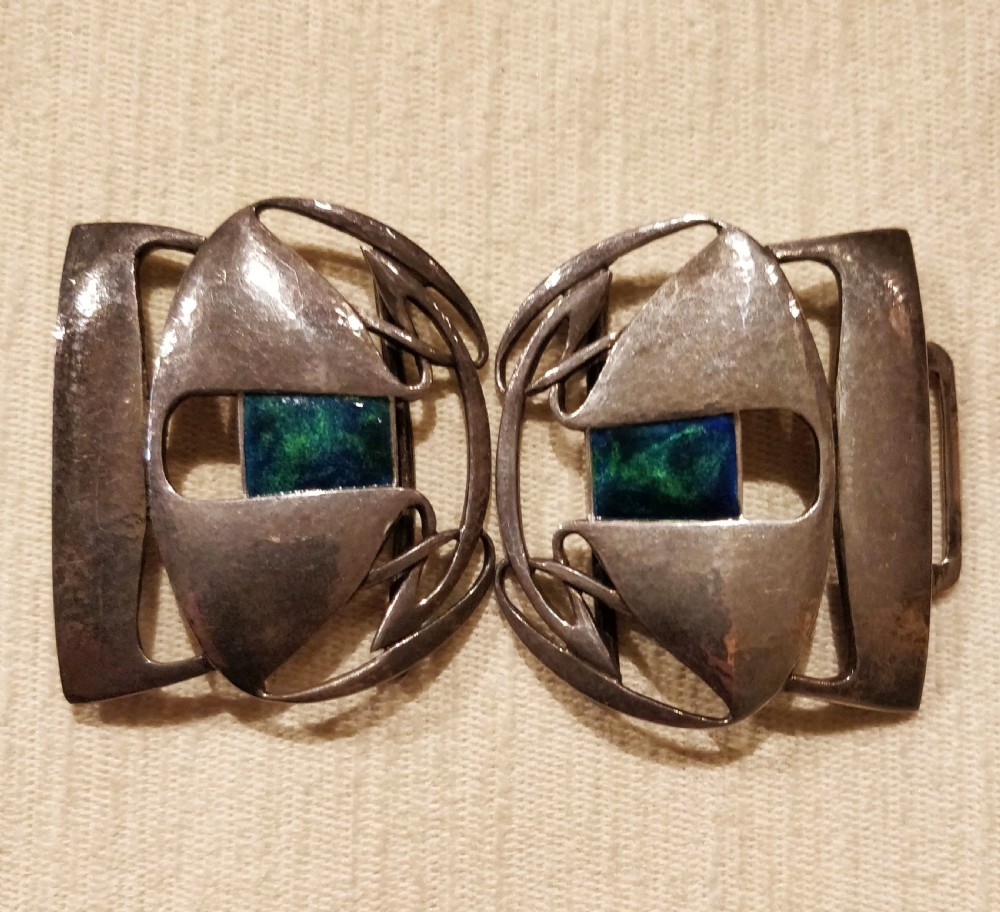 Archibald Knox Liberty & Co Cymric Silver Belt Buckle View VIII