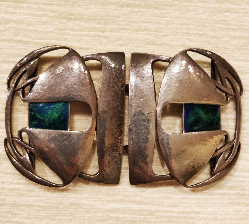 Archibald Knox Liberty & Co Cymric Silver Belt Buckle View II