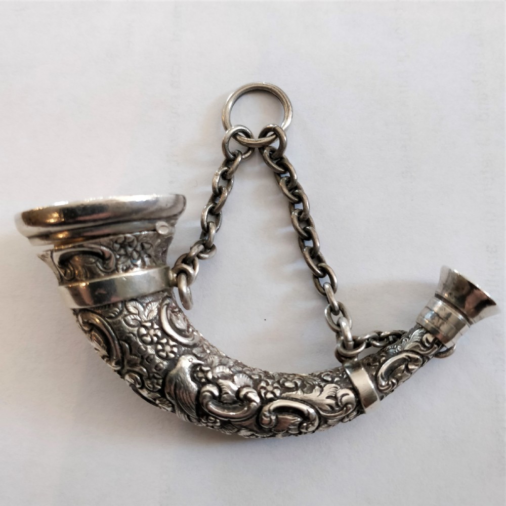 Sampson Mordan Silver Vinaigrette and Scent Bottle