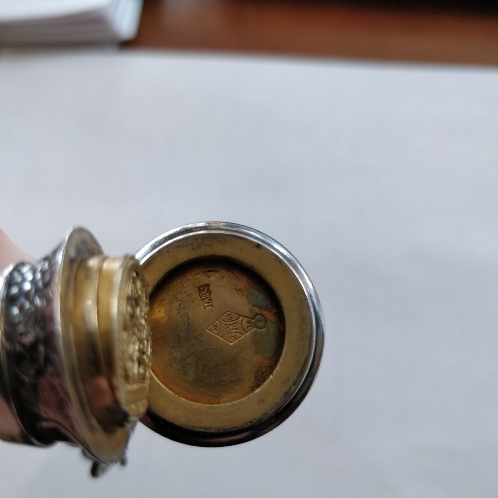Sampson Mordan Silver Vinaigrette and Scent Bottle View V
