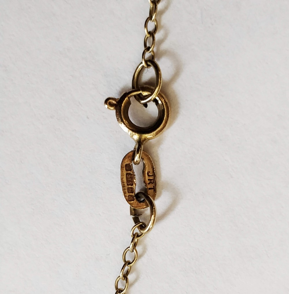 Victorian Art Nouveau 9ct Gold Pendant View V