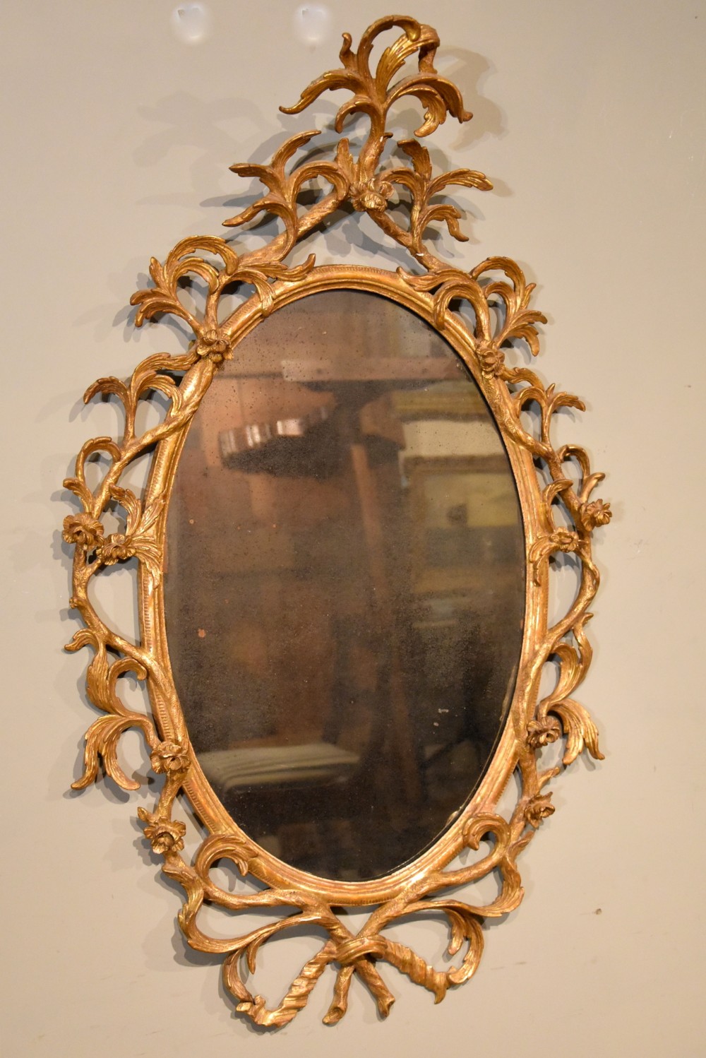 George III Period 18th Century Chippendale Mirror