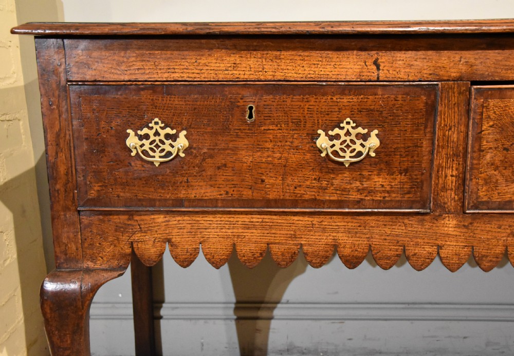 George II Oak Dresser With Scalloped Edge View VI