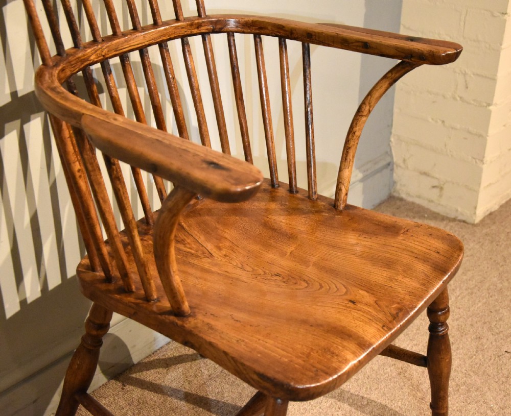 19th Century Elm and Ash Country Armchair View VII