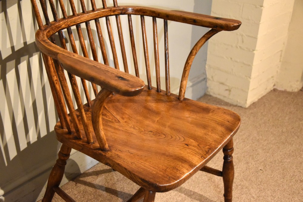 19th Century Elm and Ash Country Armchair View VIII