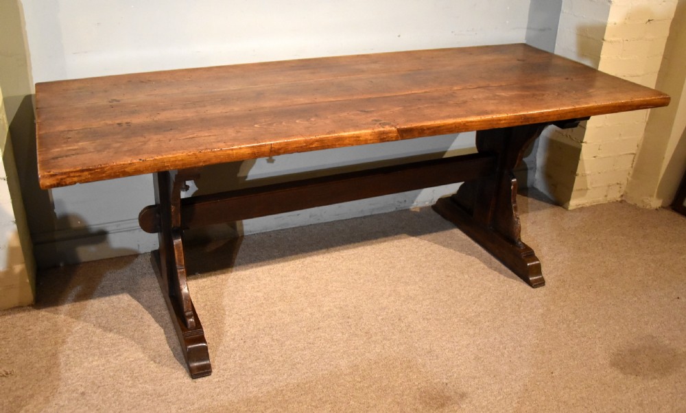 18th Century Beech Wood Farmhouse Dining Table View II