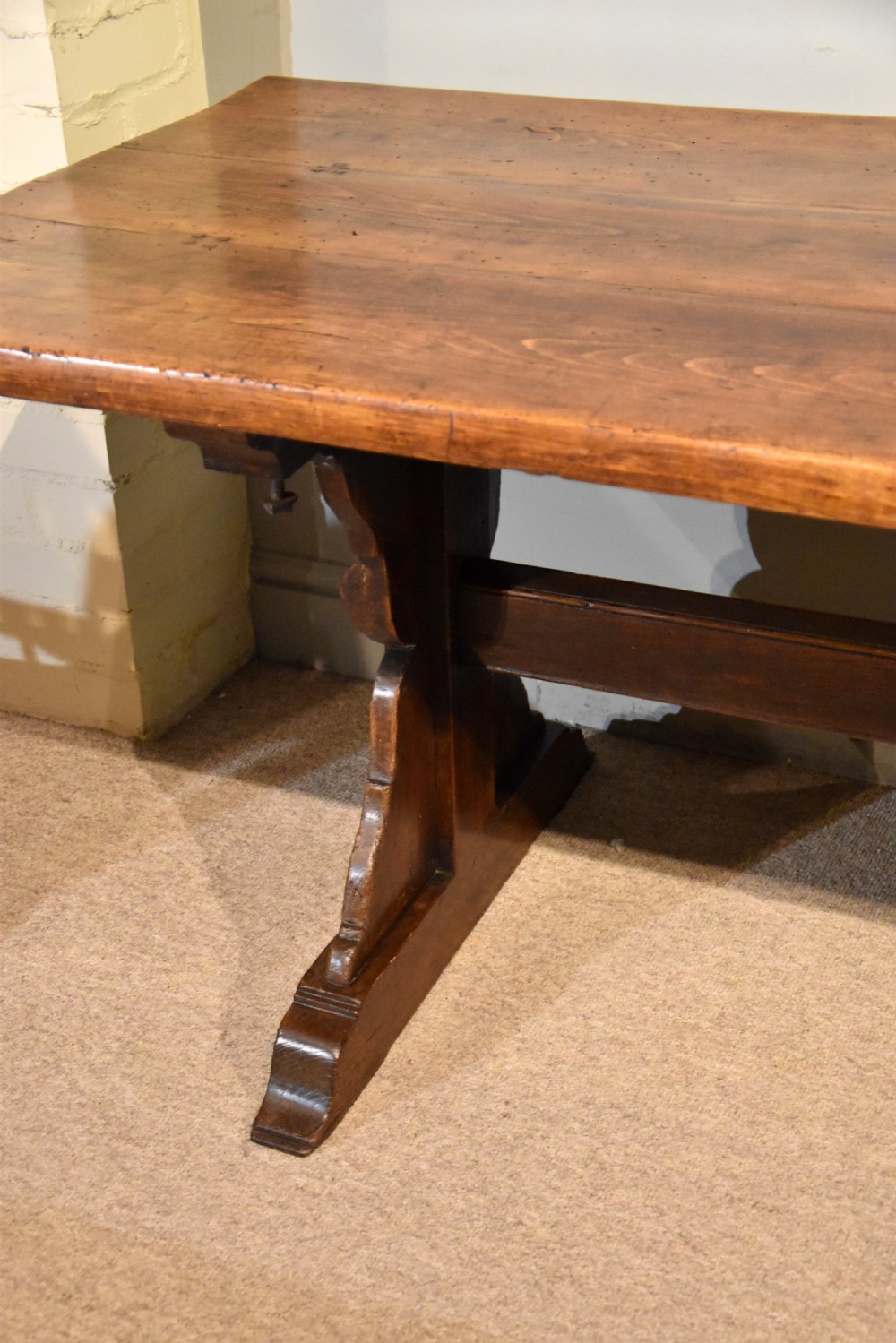 18th Century Beech Wood Farmhouse Dining Table View V