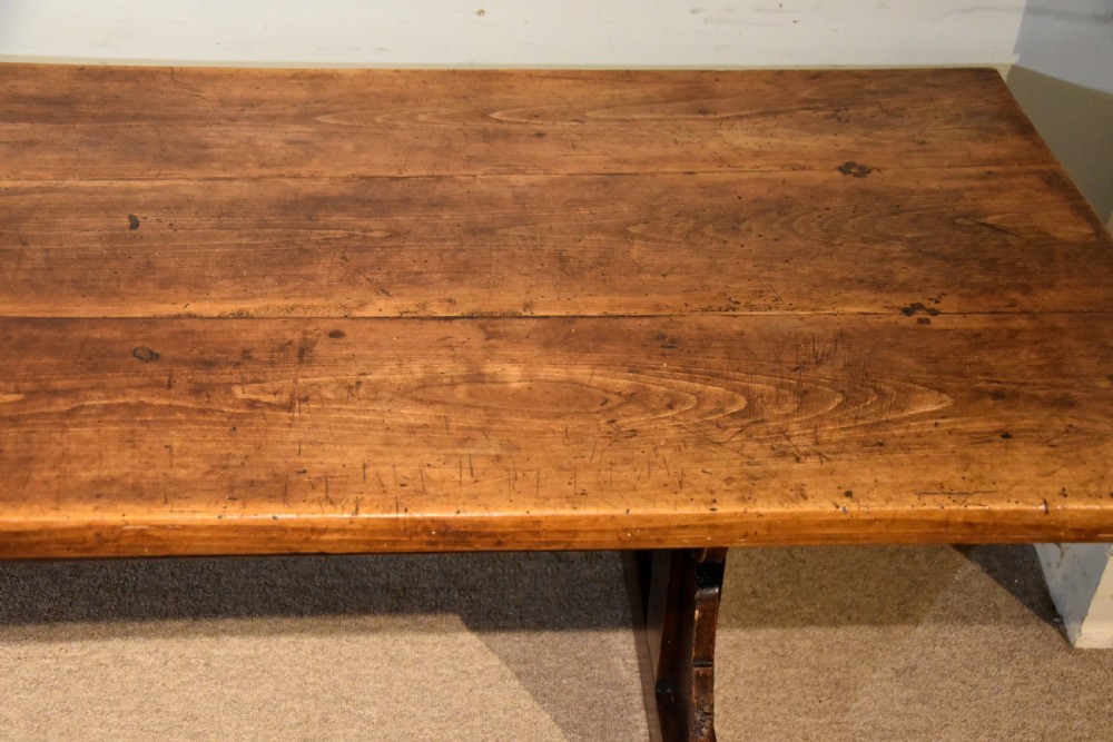 18th Century Beech Wood Farmhouse Dining Table View VI