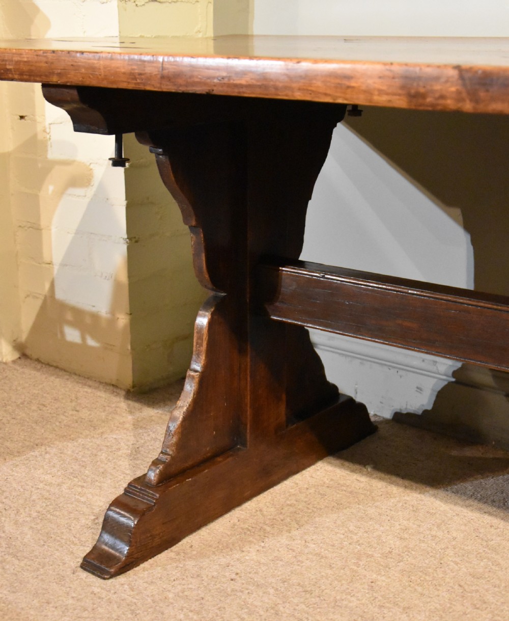 18th Century Beech Wood Farmhouse Dining Table View VIII