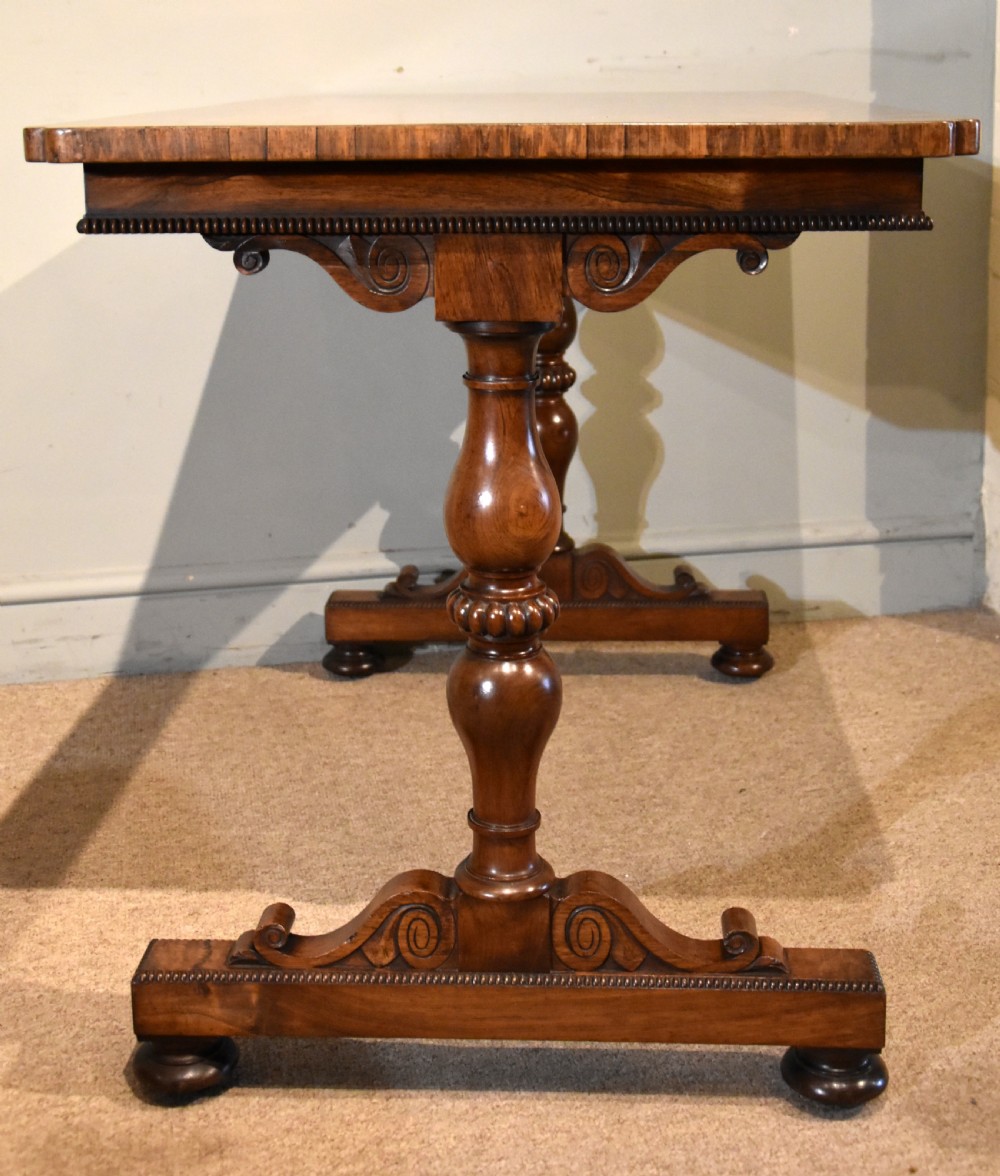 Regency Rosewood Library Table made by Gillows of London View V