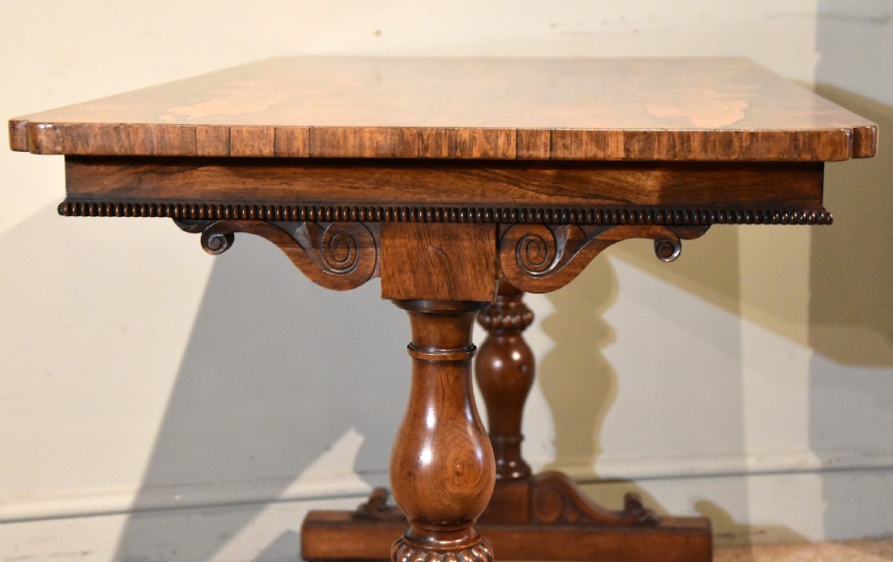Regency Rosewood Library Table made by Gillows of London View VII