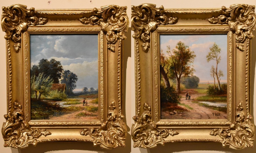 Oil Painting Pair by John Frederick Hulk Junior 