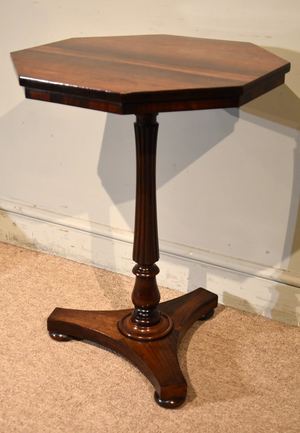 Rosewood Regency Occasional Lamp Table. View III