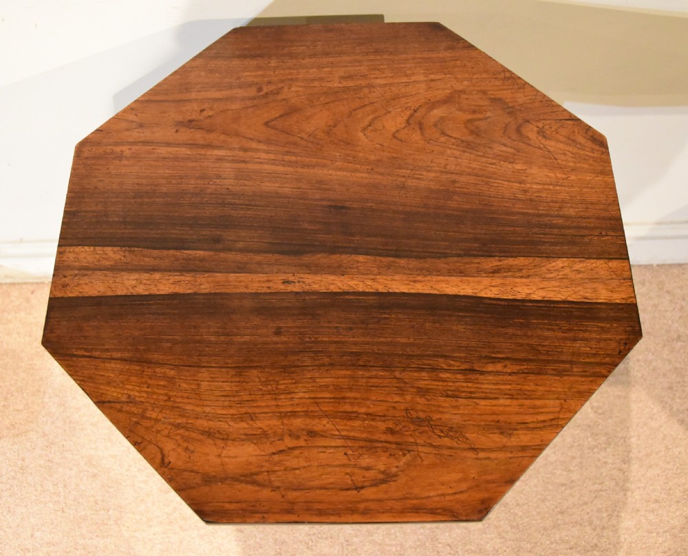 Rosewood Regency Occasional Lamp Table. View V