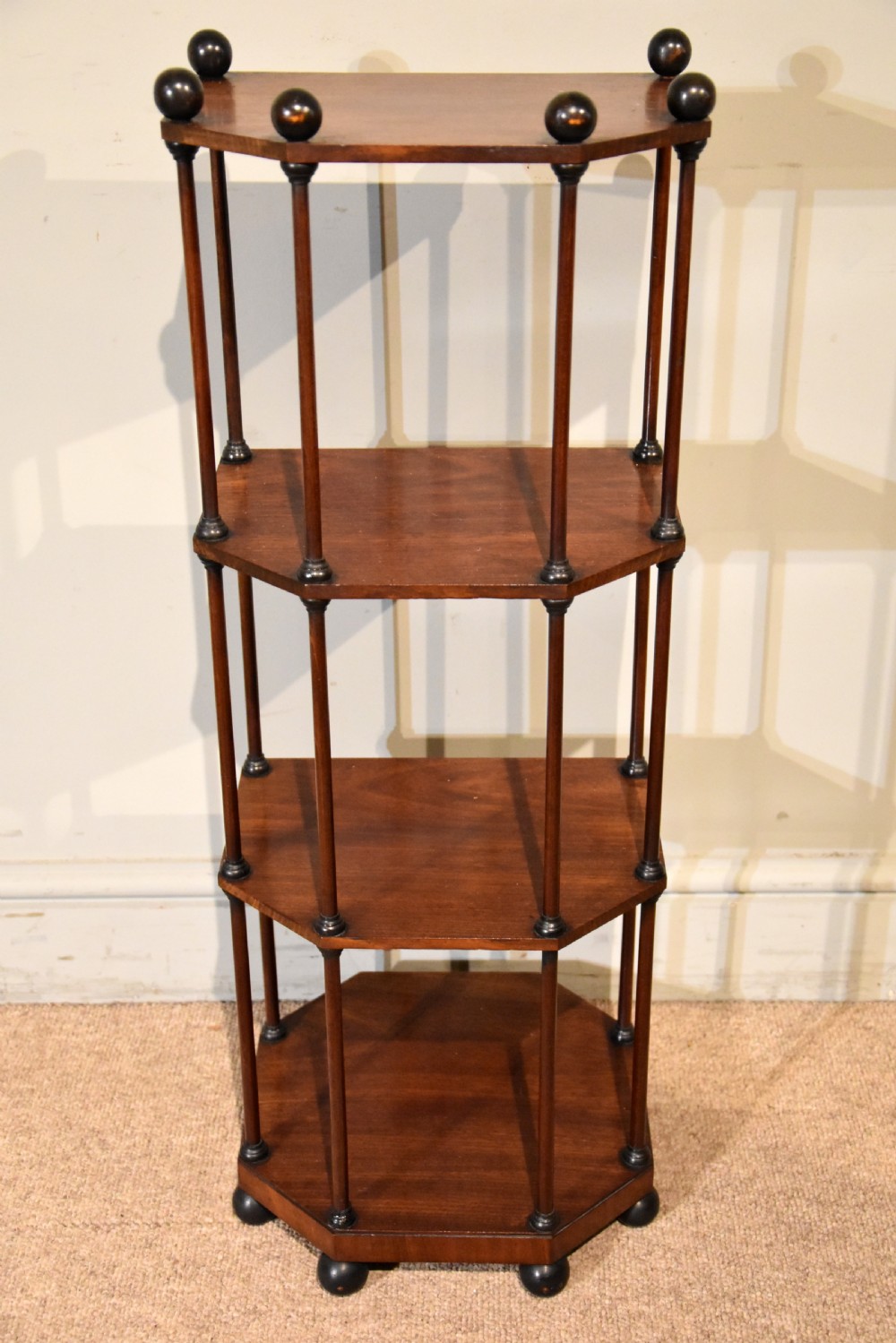 Small Regency Mahogany Etagere View II