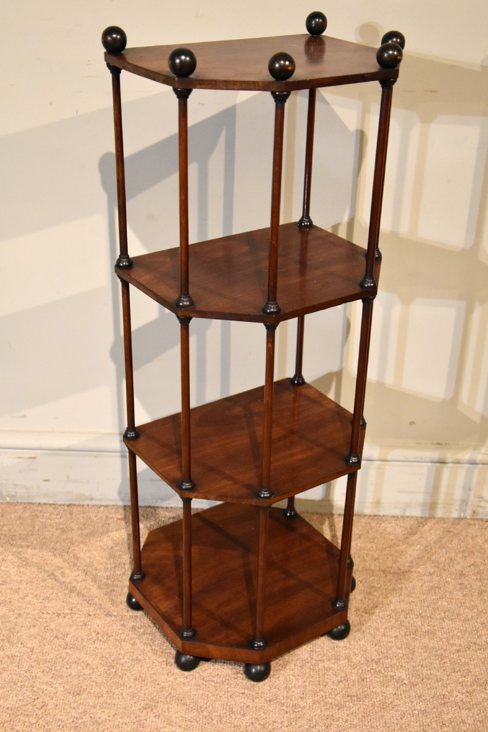 Small Regency Mahogany Etagere View III
