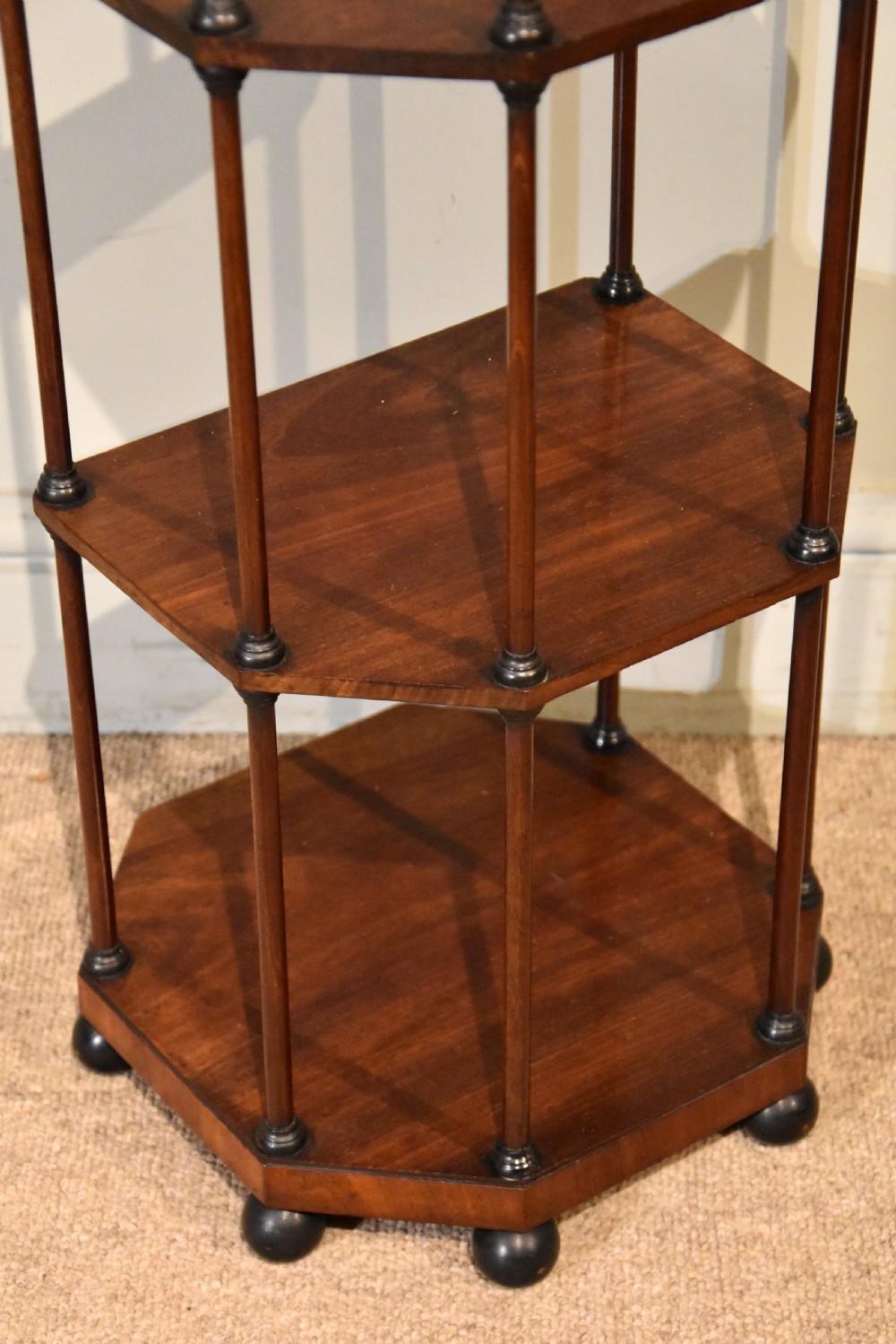 Small Regency Mahogany Etagere View IV