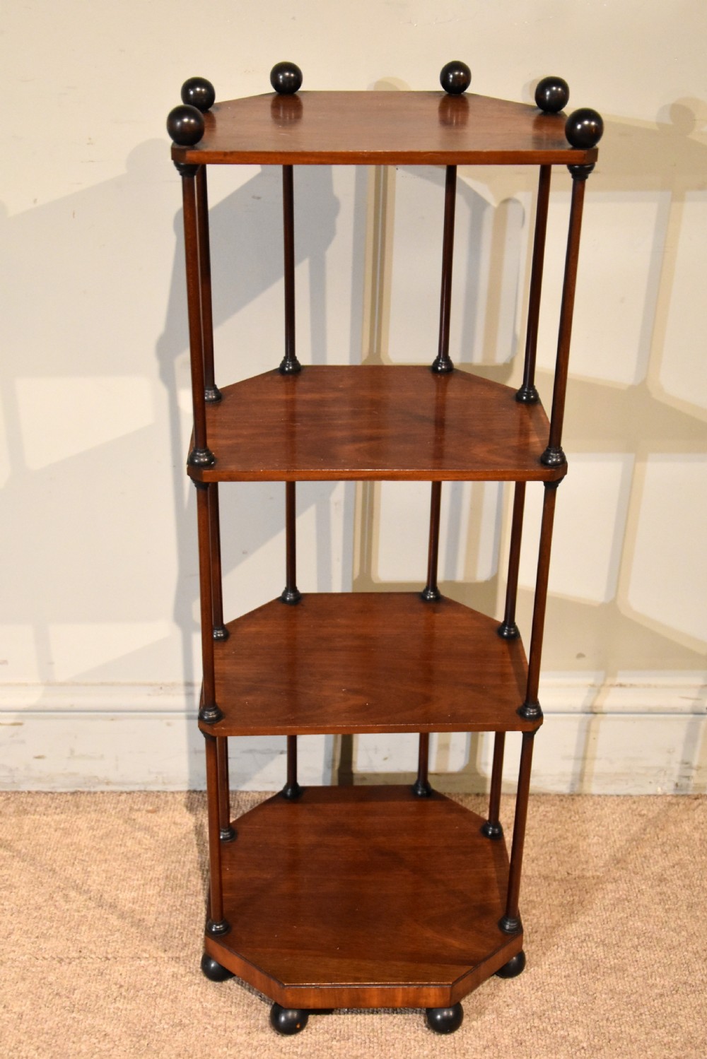 Small Regency Mahogany Etagere View V