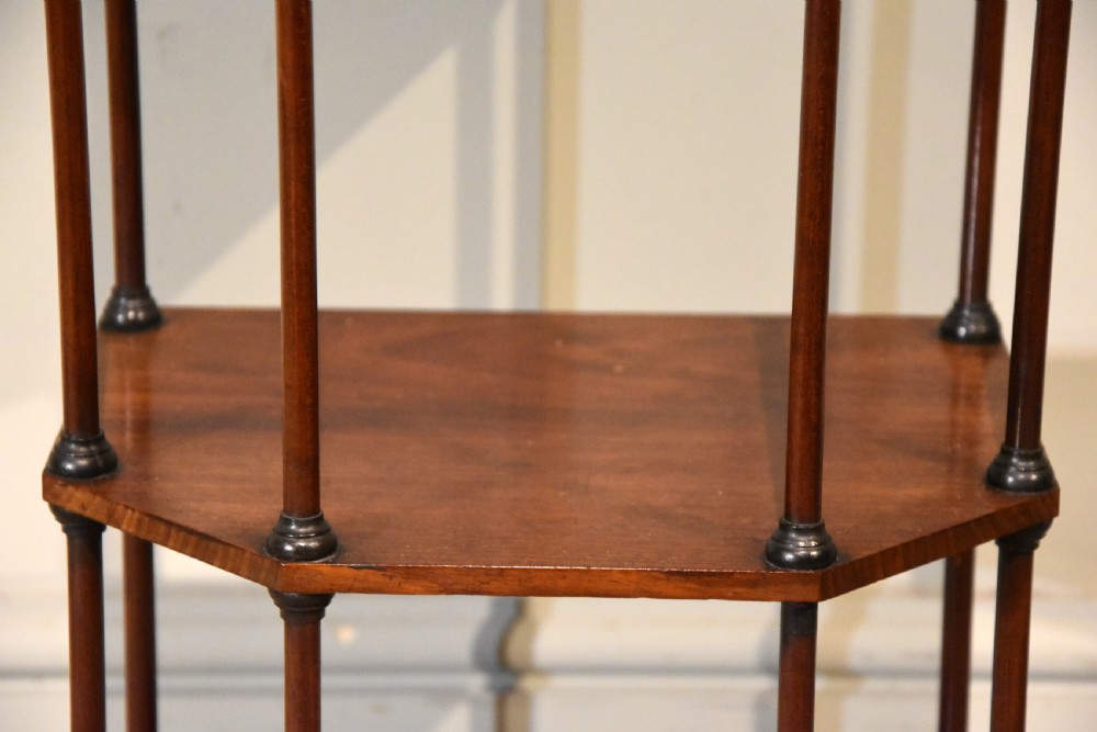 Small Regency Mahogany Etagere View VII