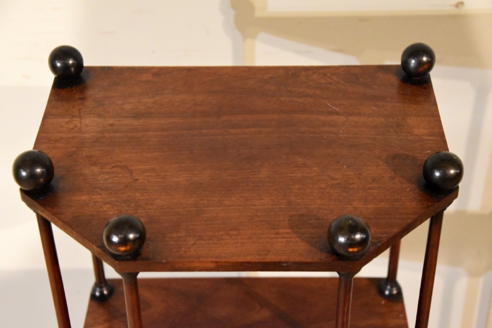 Small Regency Mahogany Etagere View VIII