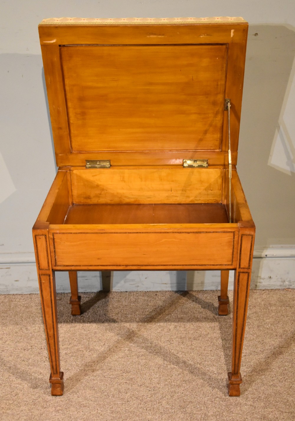 Edwardian Satinwood Music Stool View III