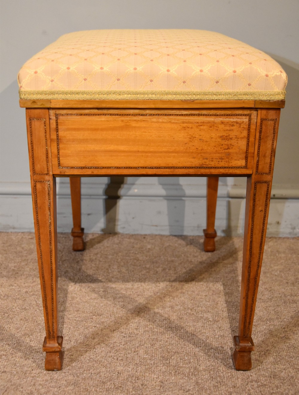 Edwardian Satinwood Music Stool View VII