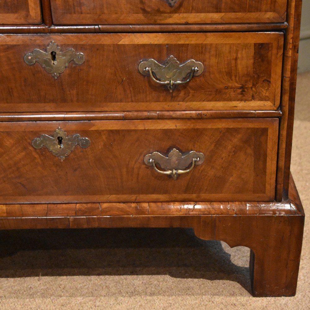Small Queen Anne Walnut Bureau View VIII