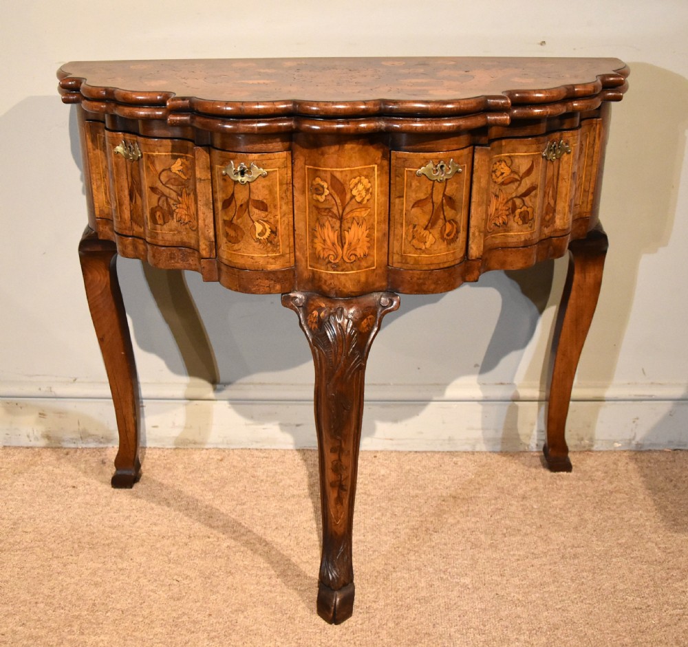 Fine 19th Century Dutch Marquetry Card Table