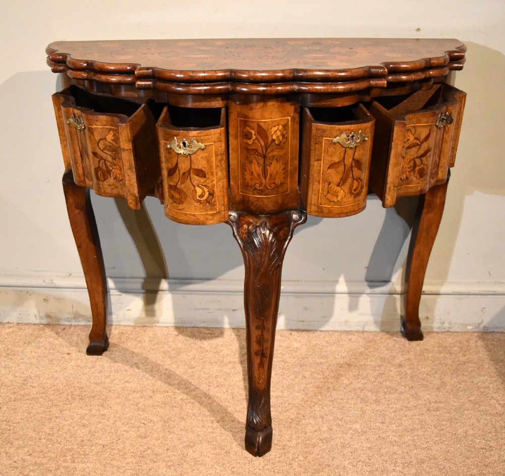 Fine 19th Century Dutch Marquetry Card Table View II