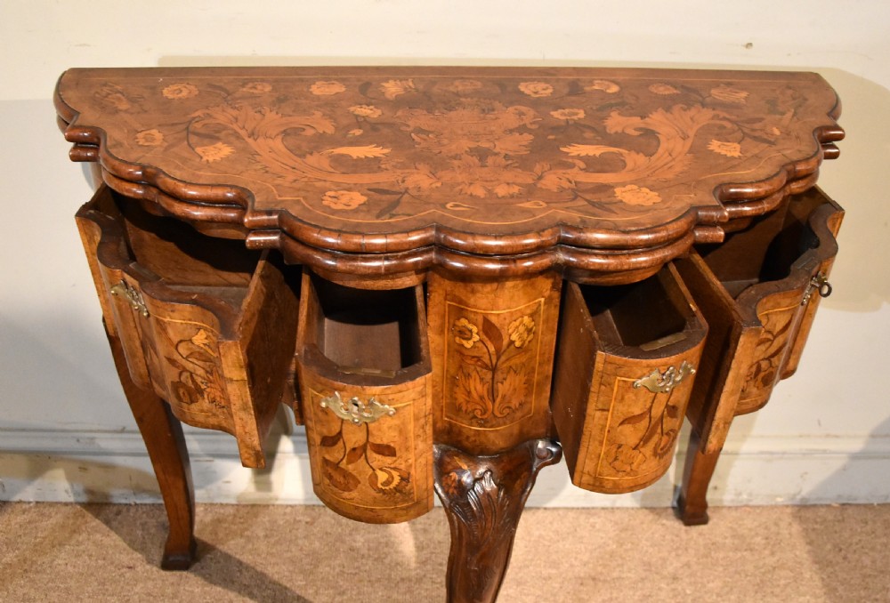 Fine 19th Century Dutch Marquetry Card Table View III