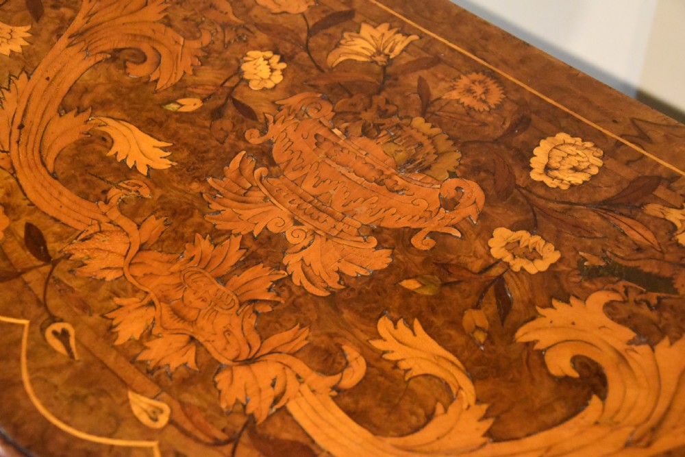 Fine 19th Century Dutch Marquetry Card Table View VII