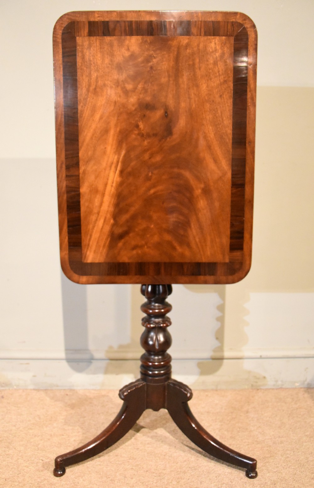 19th Century Mahogany Tilting tripod/Wine Table View V