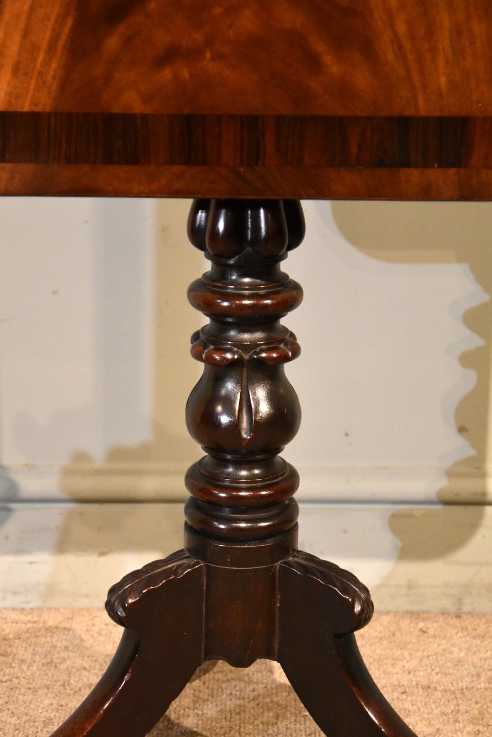 19th Century Mahogany Tilting tripod/Wine Table View VI