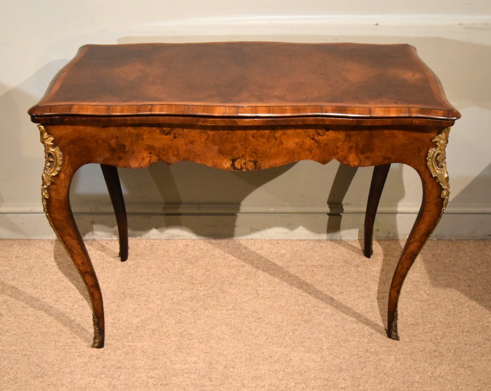 Mid 19th Century French Walnut Card Table