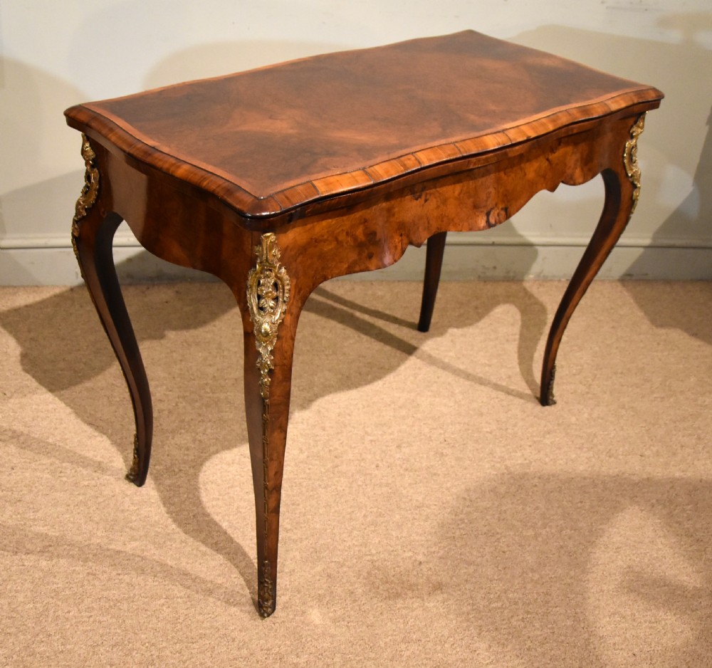 Mid 19th Century French Walnut Card Table View IV