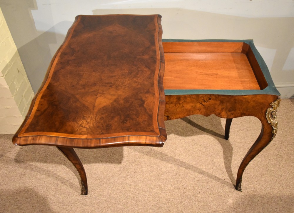 Mid 19th Century French Walnut Card Table View VII