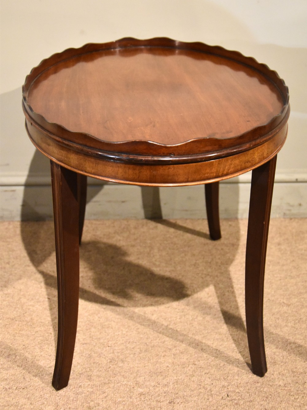 George III Mahogany Oval Tray on Stand View VI