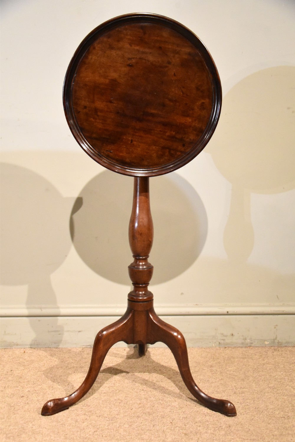 George III Mahogany Tilt Top Tripod Table