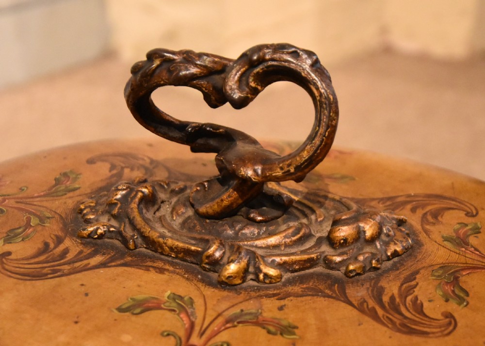 Mid Victorian Tole Ware Coal Bin View VIII