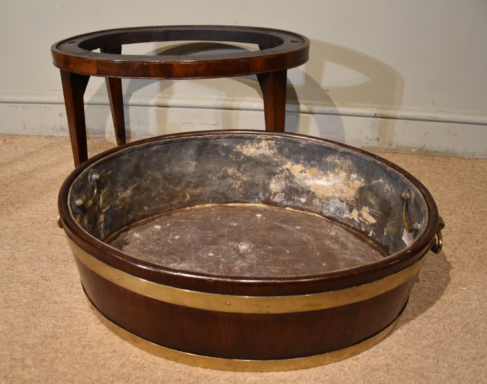 George III Mahogany Oval Wine Cooler  View VII