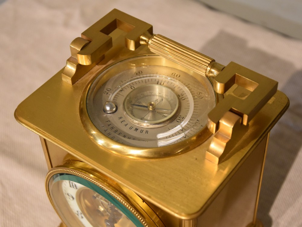 Large French Mantel Clock of Carriage Form View IV
