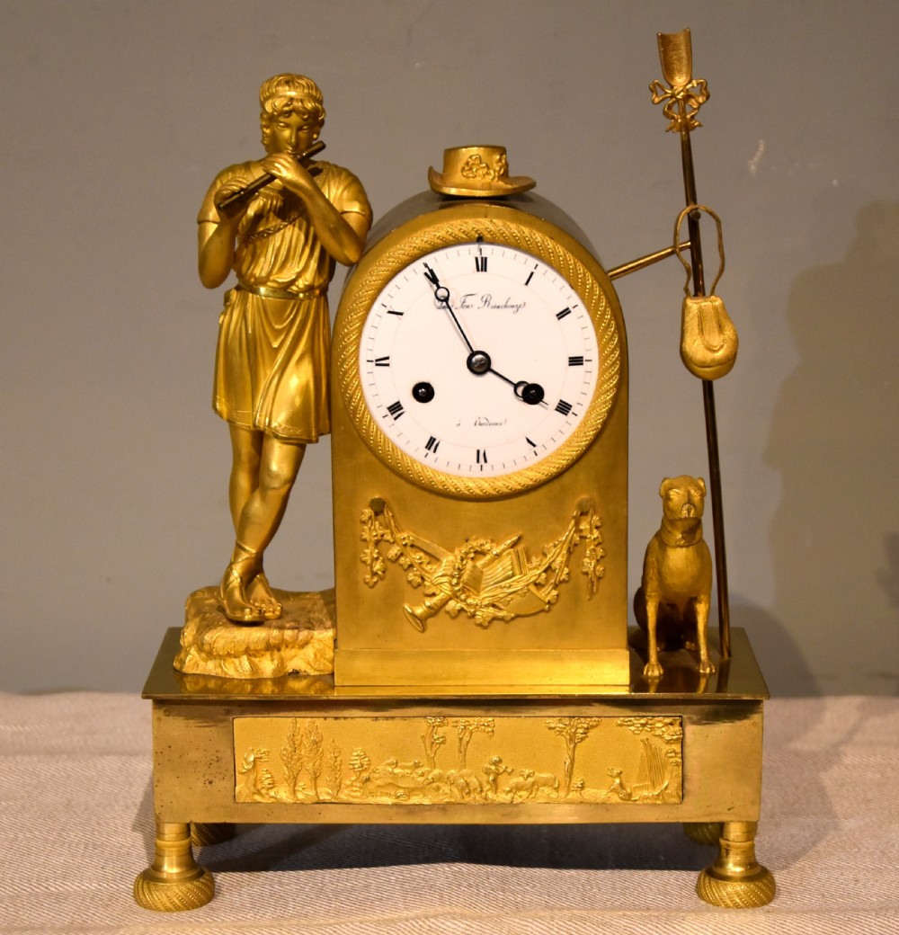 French Empire Ormolu Mantel Clock