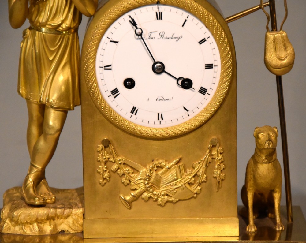French Empire Ormolu Mantel Clock View II