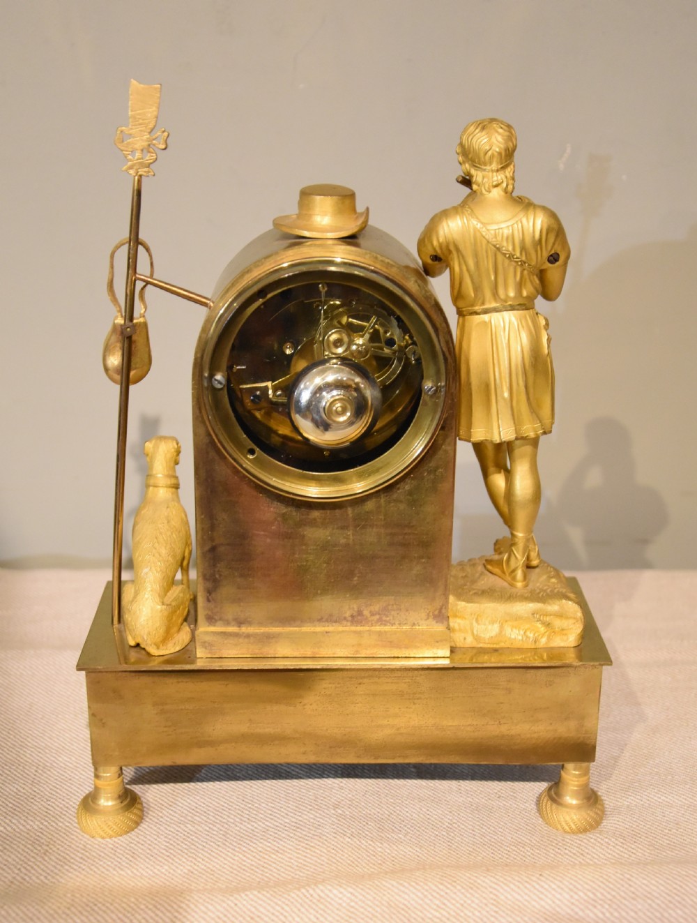 French Empire Ormolu Mantel Clock View V