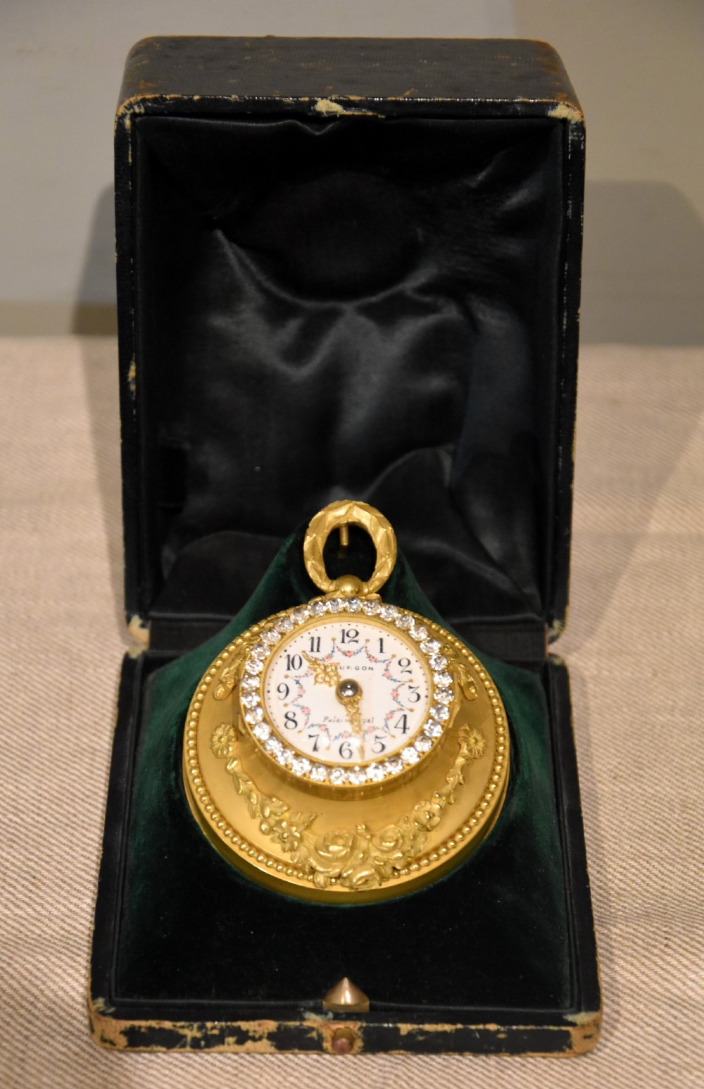 Gilt Brass Boudoir Timepiece View II