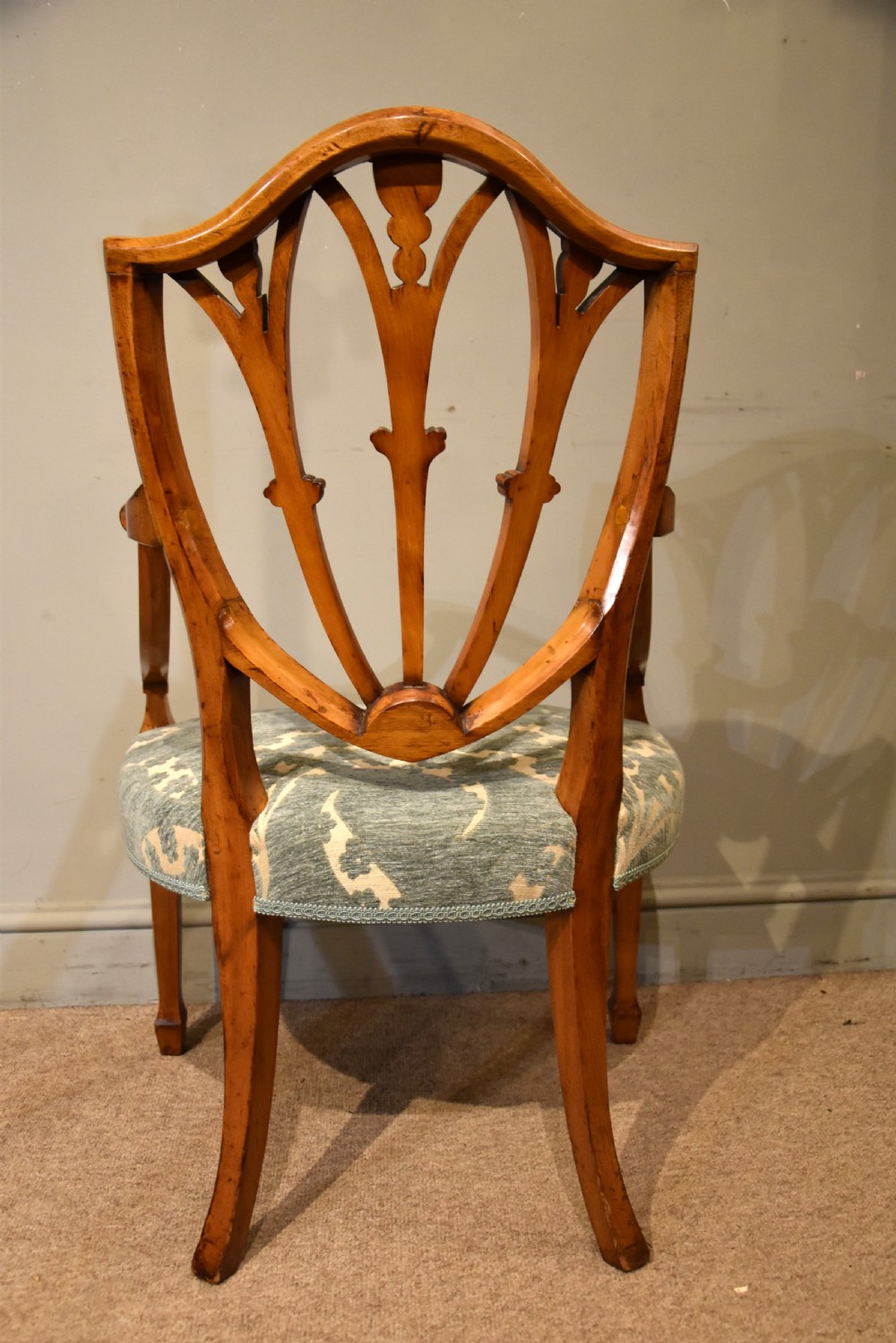 Late 19th Century Satinwood Painted Armchair View VI