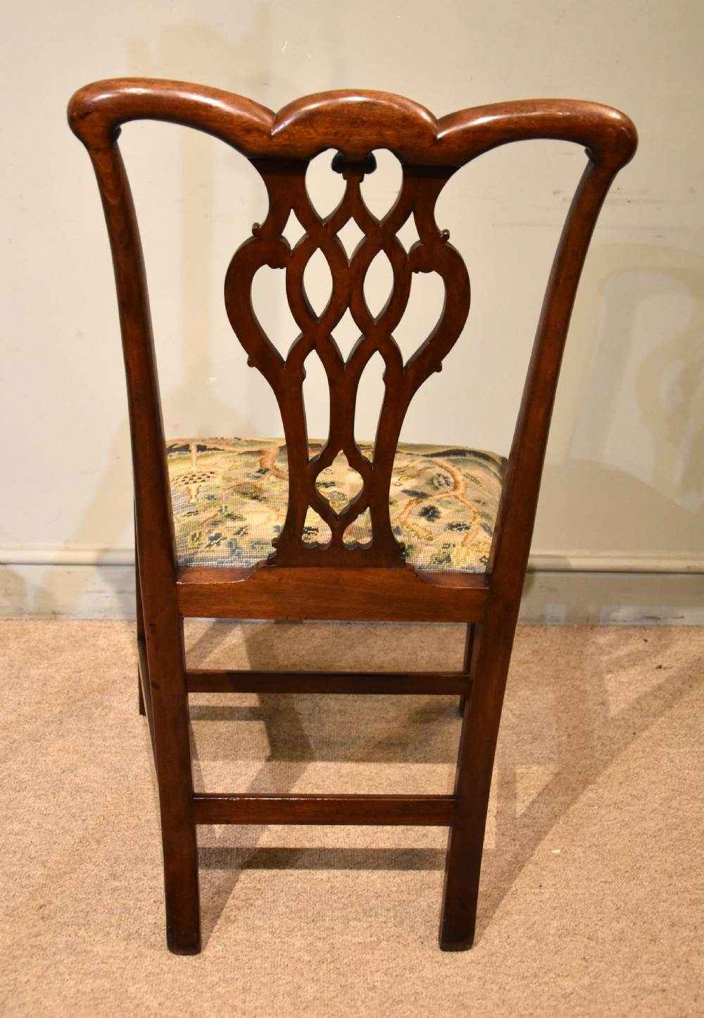 George III Style Carved Mahogany Side Chair View III