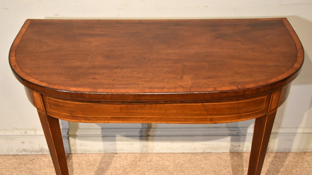 18th Century Mahogany Cross-banded Card Table View III