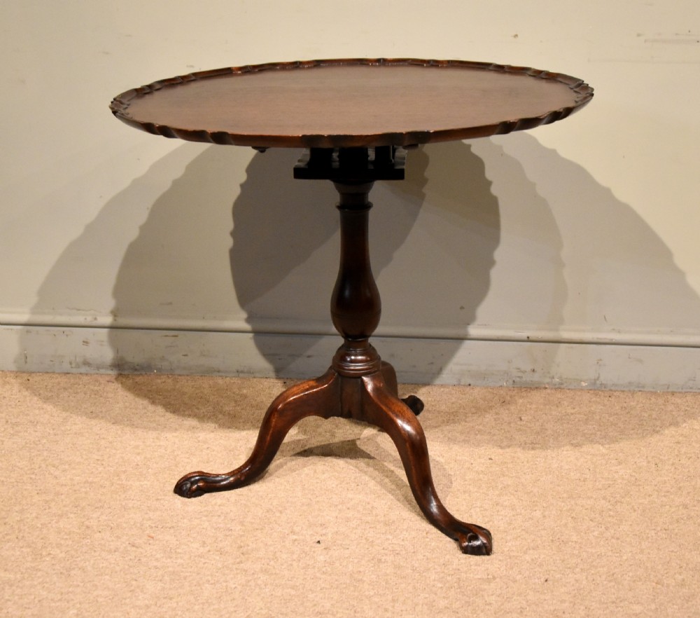 19th Century Pie Crust Tripod Table View V