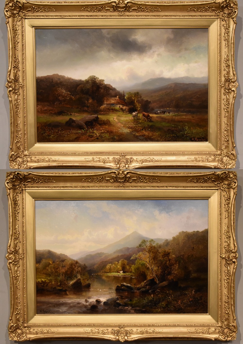 Oil Painting Pair by Max Sinclair 